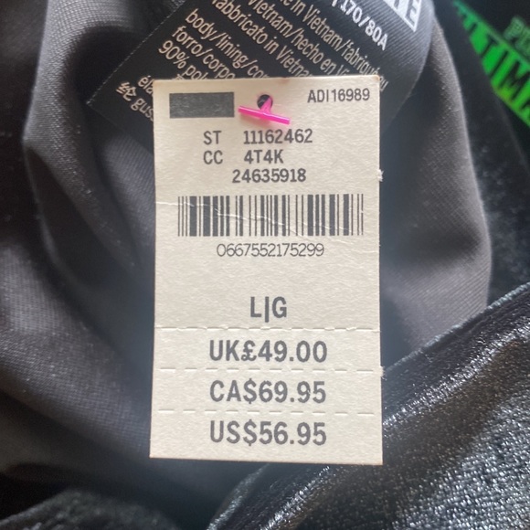 VICTORIA SECRET HIGH WAIST FULL LENGTH VELVET LEGGING LARGE NEW - Picture 3 of 8